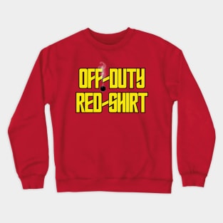 Off-Duty Red Shirt Crewneck Sweatshirt